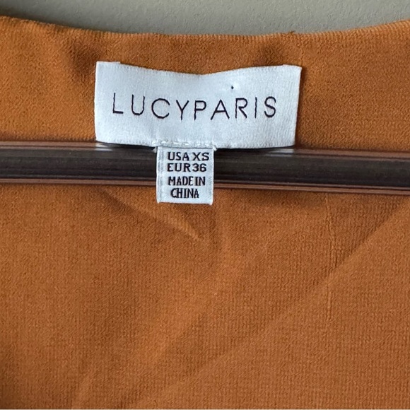LUCY PARIS GATHERED TOP SIZE XS BRONZE / BURNT ORANGE - Picture 5 of 9